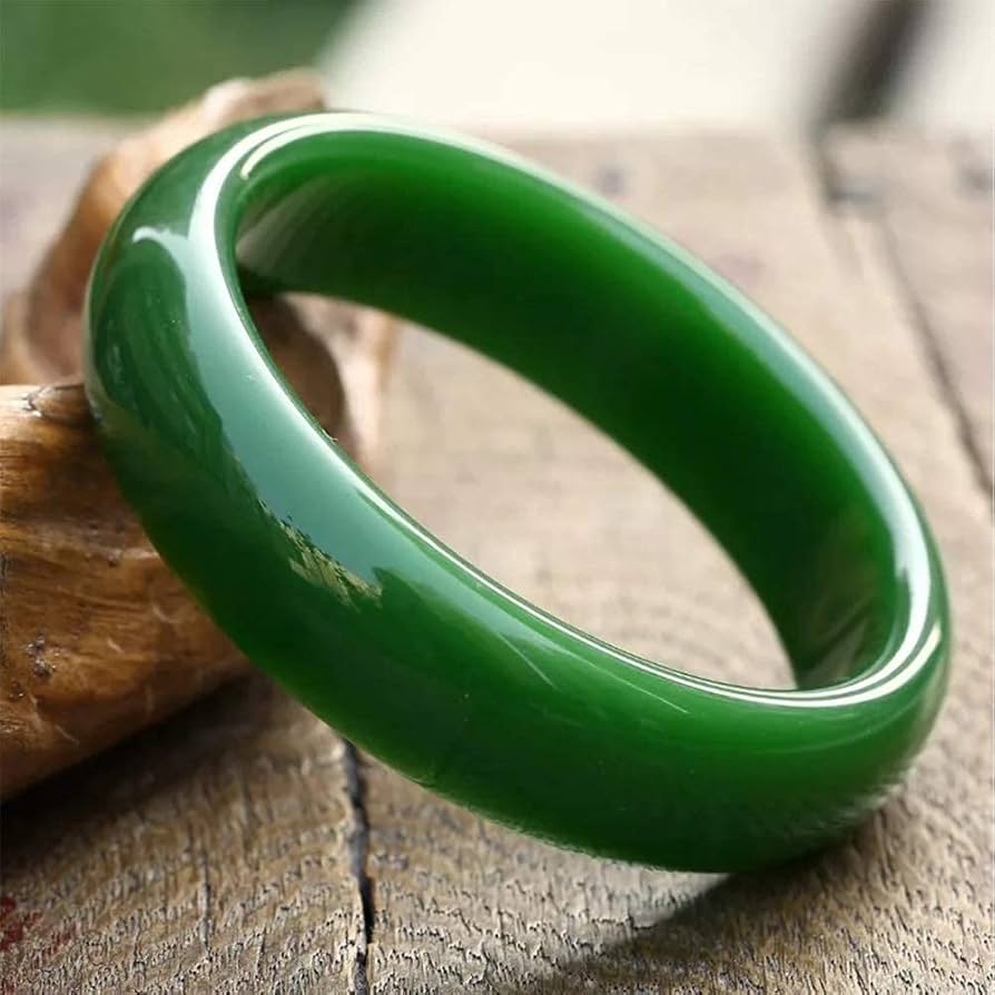 アンティーク★翡翠製 緑色 バングル ブレスレット★ Amazon.co.jp: 中国の美しい本物の天然グリーン翡翠の宝石 バングル